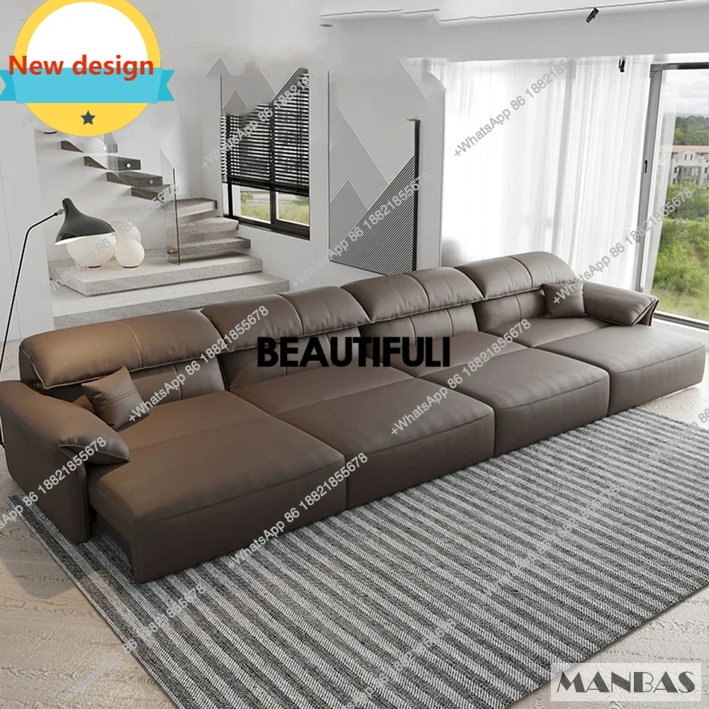 C139 Electric Genuine Leather Sofa Bed Convertible Recliner – Modern Sectional Sleeper Couch with Adjustable Seats and Chaise Lo
C139 Electric Genuine Leather Sofa Bed Convertible Recliner – Modern Sectional Sleeper Couch with Adjustable Seats and Chaise Lo