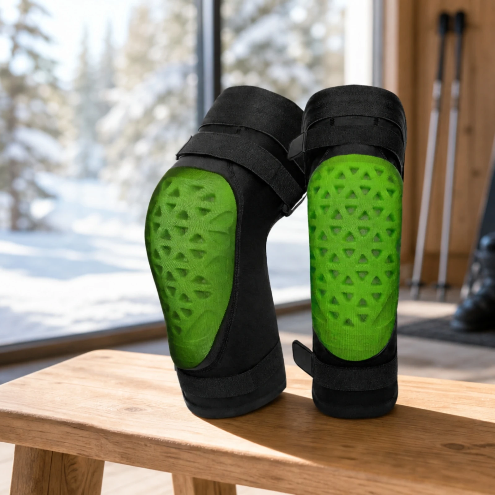 Ski Knee Protectors Ergonomic Knee Sleeves with Impact Pads Slim-Fit Lightweight for Skiers, Skiing, Winter Sports
Ski Knee Protectors Ergonomic Knee Sleeves with Impact Pads Slim-Fit Lightweight for Skiers, Skiing, Winter Sports