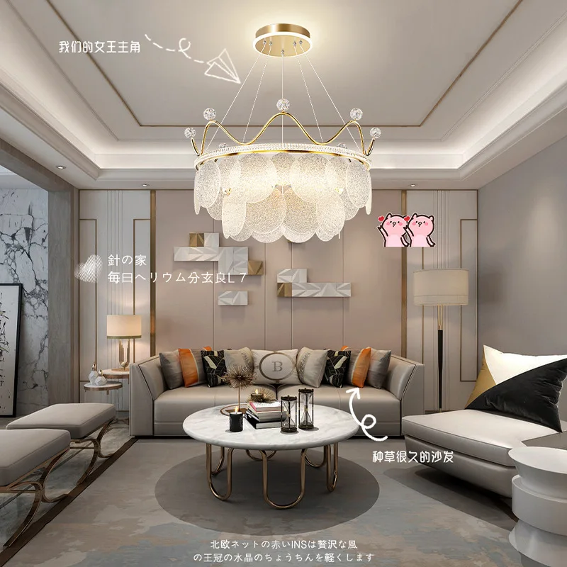 New Light Luxury Crystal Chandelier Personalized Crown Creative Nordic Modern Restaurant Living Room Bedroom Villa Western Hous
New Light Luxury Crystal Chandelier Personalized Crown Creative Nordic Modern Restaurant Living Room Bedroom Villa Western Hous