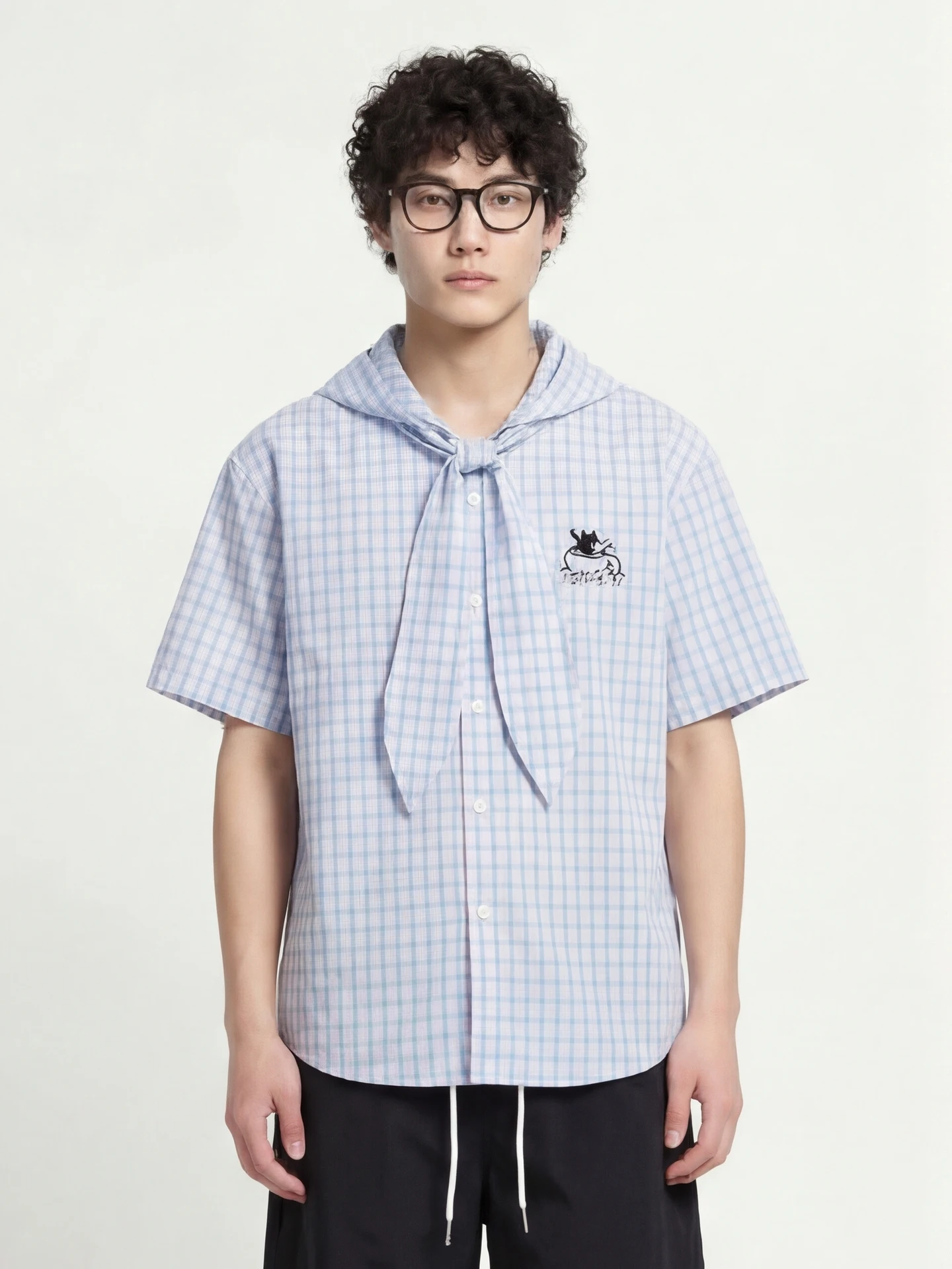 Cute Print Loose Fit Short Sleeve Shirt from Blue And Pink Plaid Collar Tie Casual Style Youthful Popular Breathable...
Cute Print Loose Fit Short Sleeve Shirt from Blue And Pink Plaid Collar Tie Casual Style Youthful Popular Breathable...
