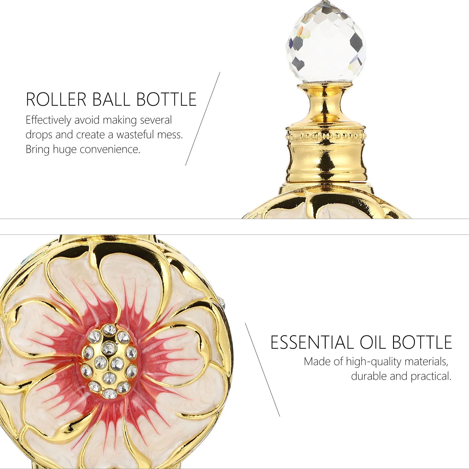 12Ml Exquisite Creative Essential Oil Glass Bottle Travel Perfume Container Storage Rose Oil Dispenser Leakproof
12Ml Exquisite Creative Essential Oil Glass Bottle Travel Perfume Container Storage Rose Oil Dispenser Leakproof