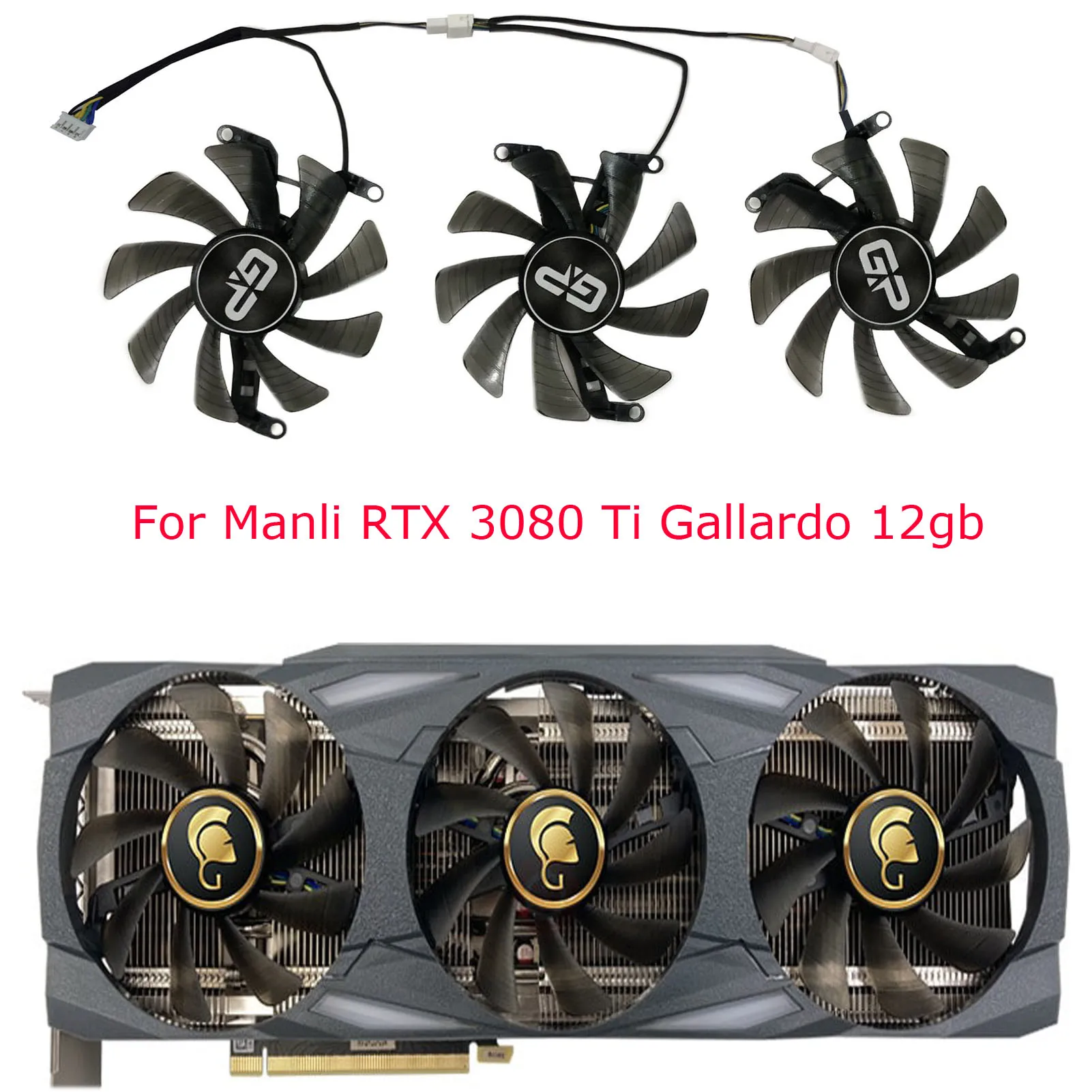 Video Card Fan Graphics Cards Cooler For MANLI RTX 3070ti RTX3080 RTX3080ti RTX3090 GALLARDRO LHR,3Pcs/Set,TH9215S2H-PAA01
Video Card Fan Graphics Cards Cooler For MANLI RTX 3070ti RTX3080 RTX3080ti RTX3090 GALLARDRO LHR,3Pcs/Set,TH9215S2H-PAA01