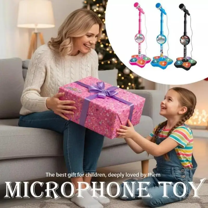 Золотая игрушка, детский музыкальный микрофон с мультяшной подставкой, можно подключить с MP3, настоящие звуки эха, игрушки в подарок
Золотая игрушка, детский музыкальный микрофон с мультяшной подставкой, можно подключить с MP3, настоящие звуки эха, игрушки в подарок