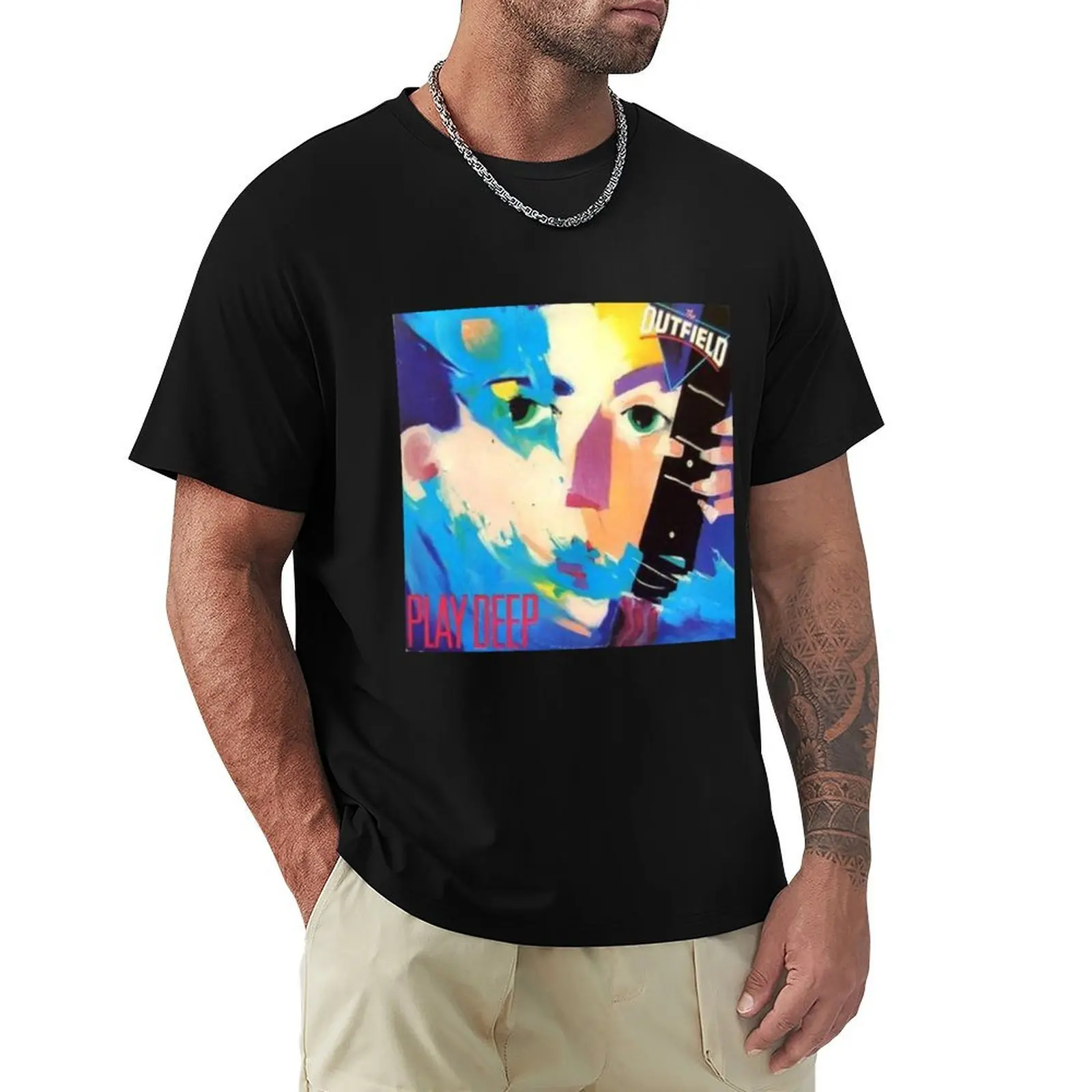 The Outfield Play Deep - Large Prints T-Shirt Fashion Print Casual Short Sleeve
The Outfield Play Deep - Large Prints T-Shirt Fashion Print Casual Short Sleeve