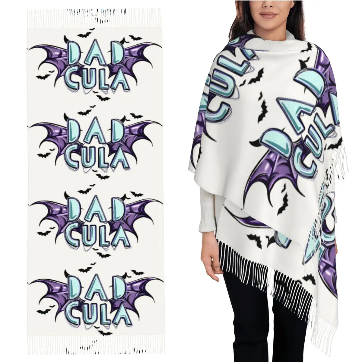 Dadcula забавный шарф вампира для папы на Хэллоуин, шарфы с кисточками для женщин, мягкие теплые шали и накидки, большая осенне-зимняя шаль
Dadcula забавный шарф вампира для папы на Хэллоуин, шарфы с кисточками для женщин, мягкие теплые шали и накидки, большая осенне-зимняя шаль