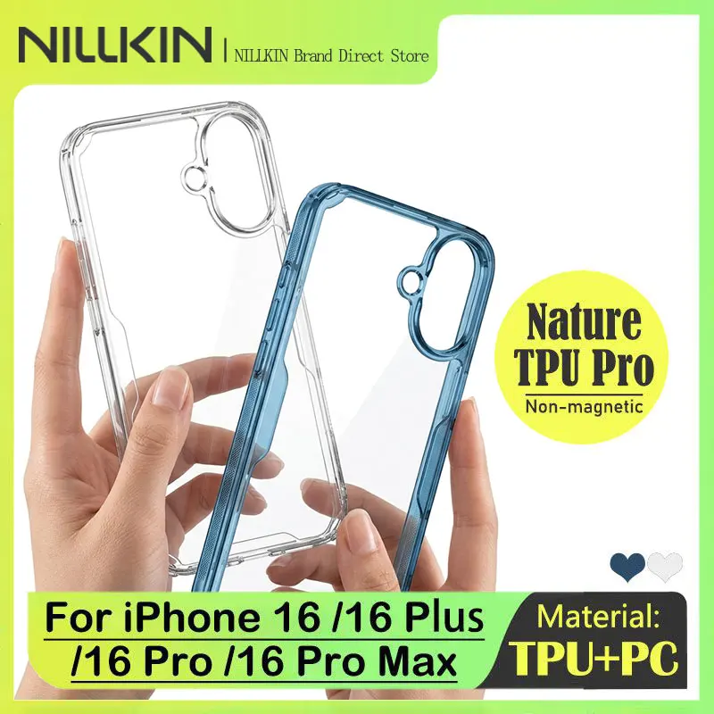 Nillkin Transparent Case for iPhone 16/16 Pro/16 Plus/16 Pro Max , Clear Back Cover, TPU+PC Airbag, Shockproof, Anti-collision
Nillkin Transparent Case for iPhone 16/16 Pro/16 Plus/16 Pro Max , Clear Back Cover, TPU+PC Airbag, Shockproof, Anti-collision