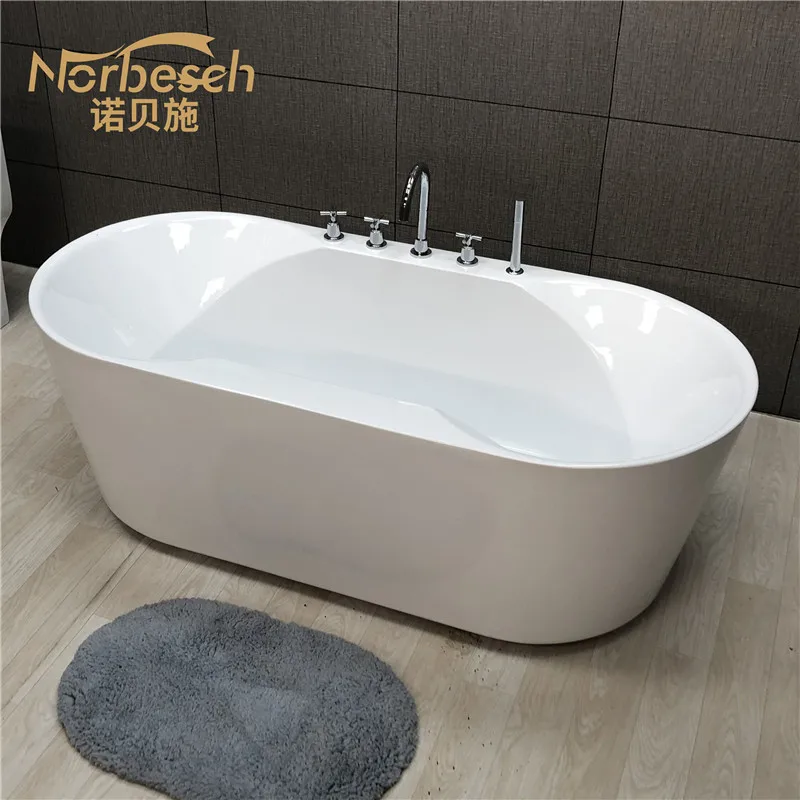 Oval Free-standing Acrylic Bathtub Club Hotel Engineering Bathtub Single Bath 1.5/1
Oval Free-standing Acrylic Bathtub Club Hotel Engineering Bathtub Single Bath 1.5/1