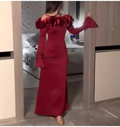 customized Mermaid Prom Dresses Long Sleeve Burgundy Saudi Arabia Evening Dress robes de soirée فساتين للمناسبات الخاصة New
customized Mermaid Prom Dresses Long Sleeve Burgundy Saudi Arabia Evening Dress robes de soirée فساتين للمناسبات الخاصة New