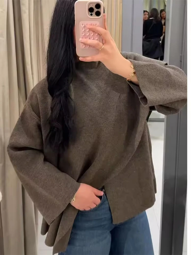 Chic Casual Knitted Cloak Jackets For Women 2025 Autumn Winter New In Cape Coat Jacket With Scarf Streetwear Poncho Outerwear
Chic Casual Knitted Cloak Jackets For Women 2025 Autumn Winter New In Cape Coat Jacket With Scarf Streetwear Poncho Outerwear