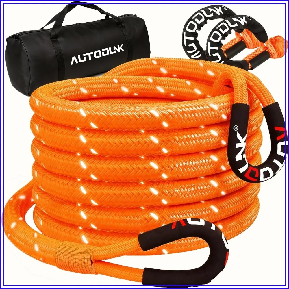 1-1/8" x 30' Kinetic Recovery Tow Rope (48,600 lbs) with 2 Soft Shackles for Offroad 4WD, SUV, ATV, UTV - Orange
1-1/8" x 30' Kinetic Recovery Tow Rope (48,600 lbs) with 2 Soft Shackles for Offroad 4WD, SUV, ATV, UTV - Orange