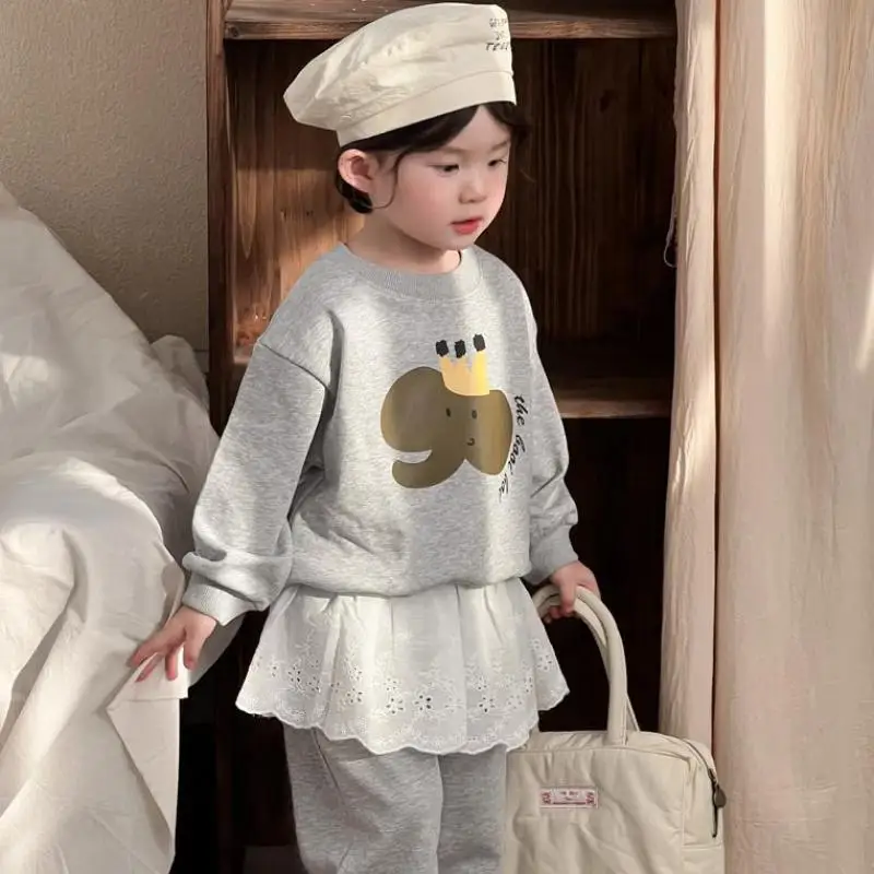 2025 Spring New Children Long Sleeve Sweatshirt Set Cute Cartoon Print Boys Girls Casual Pants 2pcs Suit Kids Sports Outfits
2025 Spring New Children Long Sleeve Sweatshirt Set Cute Cartoon Print Boys Girls Casual Pants 2pcs Suit Kids Sports Outfits