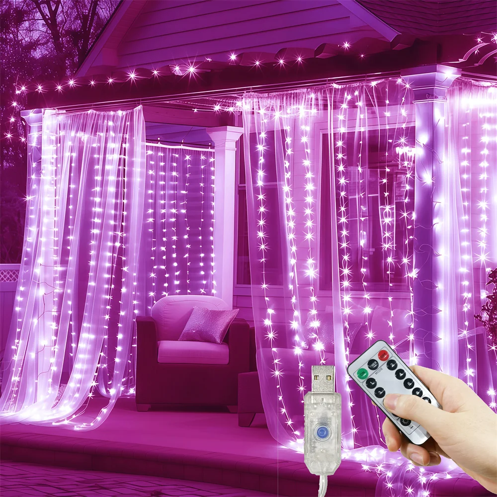3/4/6M Valentine's Day Wedding Fairy Lights EID Mubarak Bedroom Ramadan Home Decoration 2026 USB Curtain LED String Lights
3/4/6M Valentine's Day Wedding Fairy Lights EID Mubarak Bedroom Ramadan Home Decoration 2026 USB Curtain LED String Lights