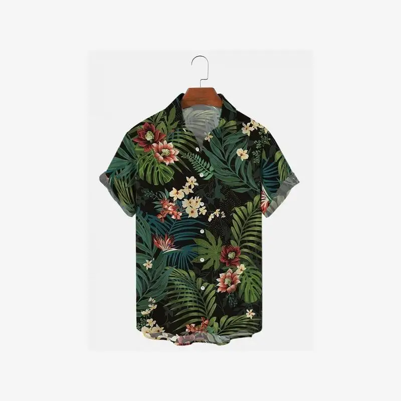 Fashionable Printed Hawaiian Men's Holiday Sea Shore Shirt Loose Fit Short Sleeve Youthful Style Floral Pattern Summer Wear
Fashionable Printed Hawaiian Men's Holiday Sea Shore Shirt Loose Fit Short Sleeve Youthful Style Floral Pattern Summer Wear