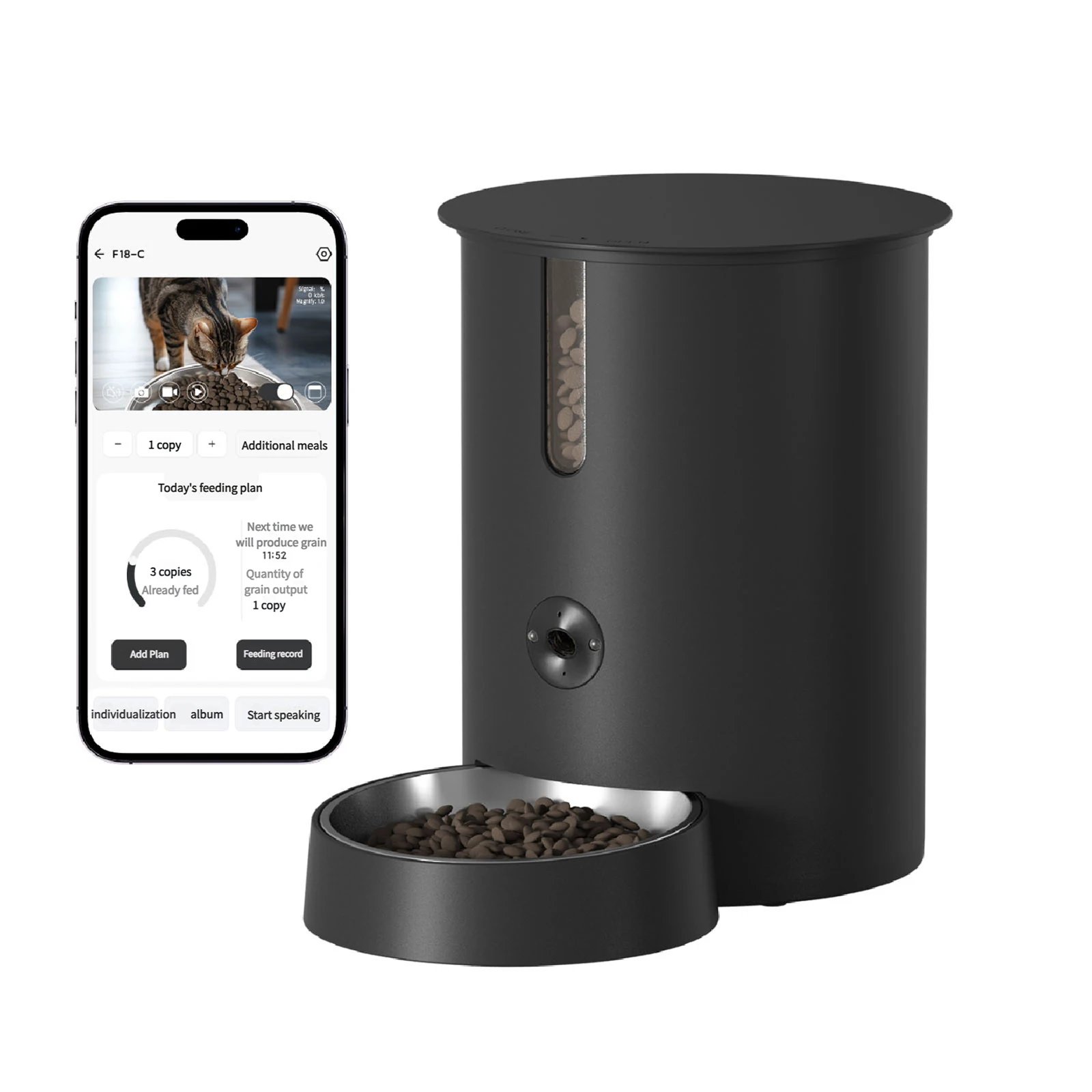 Automatic Food Blows WiFi Smart Pet Feeder Dog Cat Smart Pet Feeder Camera Tuya APP Control Cat Feeder
Automatic Food Blows WiFi Smart Pet Feeder Dog Cat Smart Pet Feeder Camera Tuya APP Control Cat Feeder