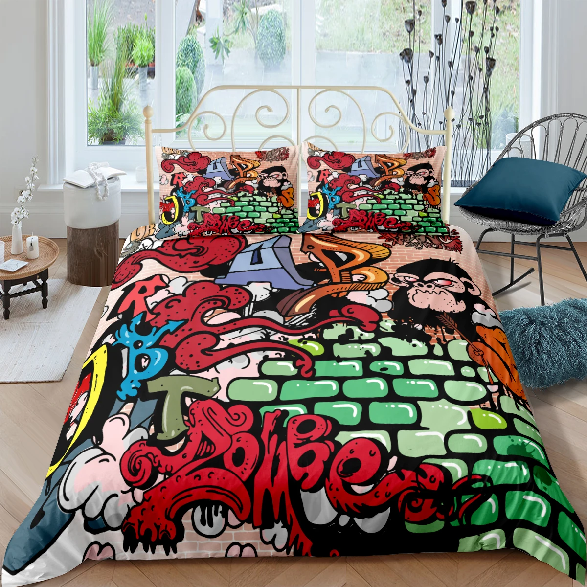 3D Modern Duvet Cover Sets Grafflti Comforter Cases Pillow Covers King Queen Super King Twin Full Size 173*230cm Home Textile
3D Modern Duvet Cover Sets Grafflti Comforter Cases Pillow Covers King Queen Super King Twin Full Size 173*230cm Home Textile