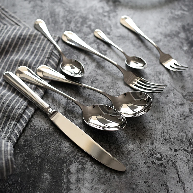 Nordic Style 304 Stainless Steel Mirror Western Knife, Fork and Spoon Four-piece Set Ins Cutlery Steak Knife, Fork and Spoon Set
Nordic Style 304 Stainless Steel Mirror Western Knife, Fork and Spoon Four-piece Set Ins Cutlery Steak Knife, Fork and Spoon Set