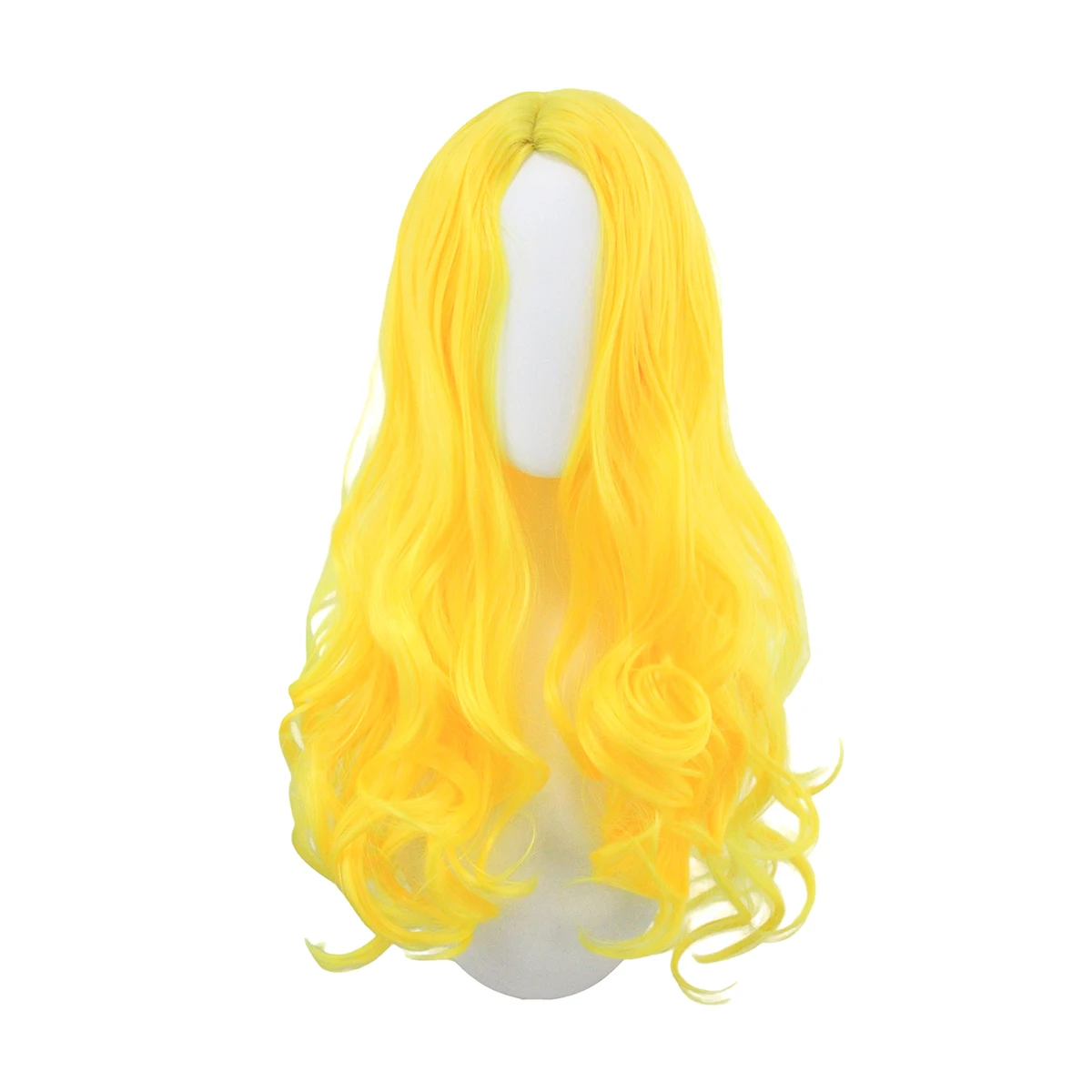 Anxin Brand Synthetic Fiber Wig: Bright Yellow Long Curly Wig with a Center Parting, Made from High-Quality High-Temperature Synthetic Fiber, Suitable for Cosplay and Daily Wear
Anxin Brand Synthetic Fiber Wig: Bright Yellow Long Curly Wig with a Center Parting, Made from High-Quality High-Temperature Synthetic Fiber, Suitable for Cosplay and Daily Wear
