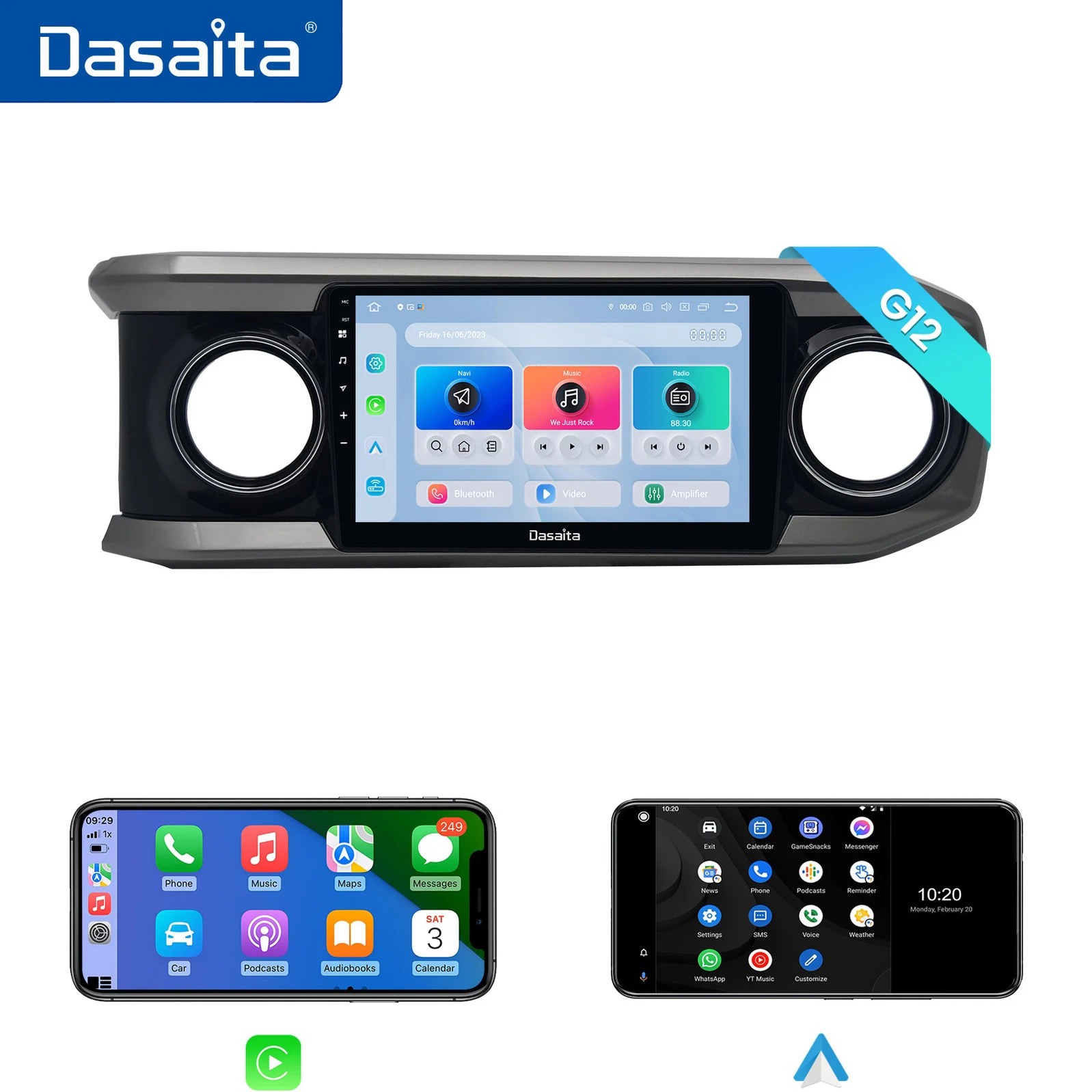 Dasaita для Toyota Tacoma 2015 2016 2017 2018 2019 2020 2021 2022 Qualcomm 10,2 "Carplay Android Авто Радио Авто Стерео
Dasaita для Toyota Tacoma 2015 2016 2017 2018 2019 2020 2021 2022 Qualcomm 10,2 "Carplay Android Авто Радио Авто Стерео