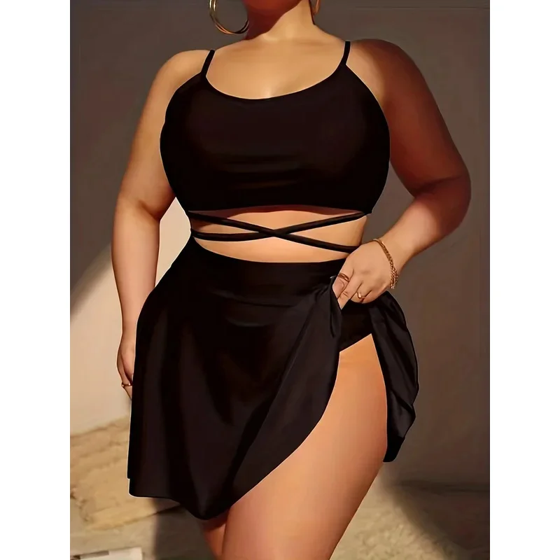 Plus Size Swimwear Women 2025 Big Size Bikini Set 3-Piece Swimsuit Sexy Swimming Suit Beach Wear Bathing Suit Monokini Swimdress
Plus Size Swimwear Women 2025 Big Size Bikini Set 3-Piece Swimsuit Sexy Swimming Suit Beach Wear Bathing Suit Monokini Swimdress