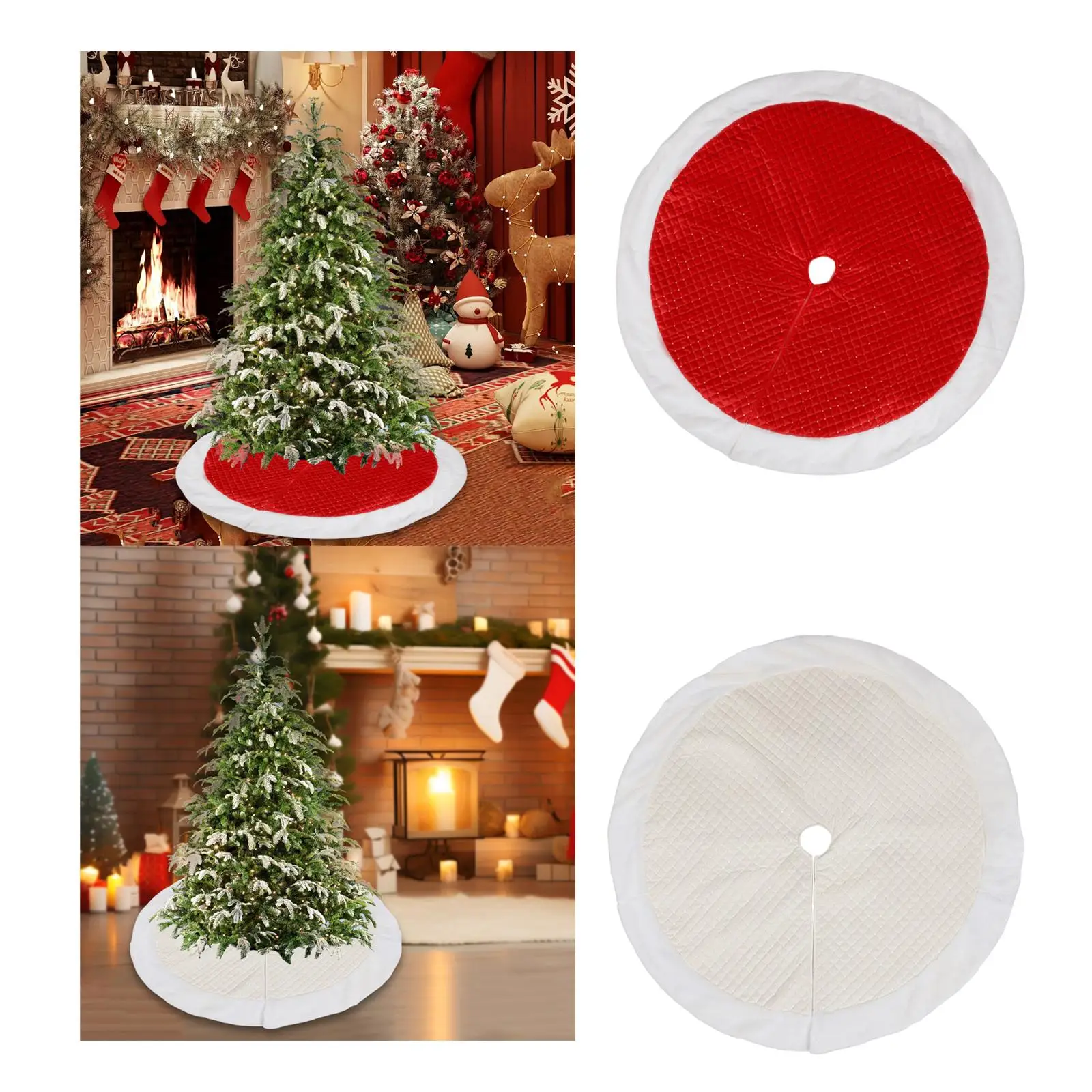 Юбка для рождественской елки, круглый коврик для основания рождественской елки для домашнего зимнего новогоднего фестиваля
Юбка для рождественской елки, круглый коврик для основания рождественской елки для домашнего зимнего новогоднего фестиваля