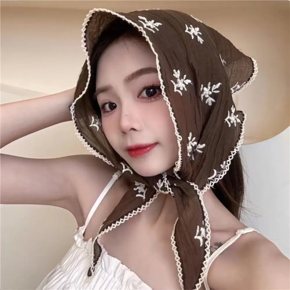 Linen Cotton Lace Triangle Scarf for women sun protection Headscarf Summer Anti-UV Headband Travel Photo Flower Small Shawls
Linen Cotton Lace Triangle Scarf for women sun protection Headscarf Summer Anti-UV Headband Travel Photo Flower Small Shawls