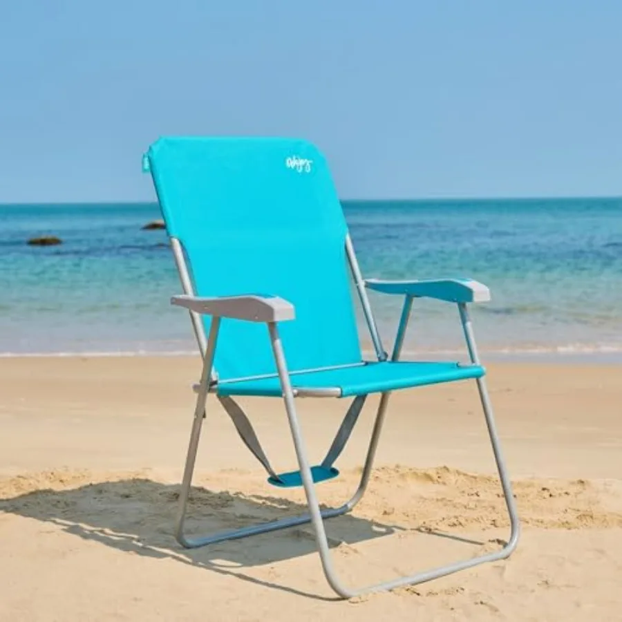 Folding Beach Chair for Adults: Lightweight Aluminum Frame, Navy Blue, Supports 300lbs with High Back Hard Armrests for Outdoor
Folding Beach Chair for Adults: Lightweight Aluminum Frame, Navy Blue, Supports 300lbs with High Back Hard Armrests for Outdoor