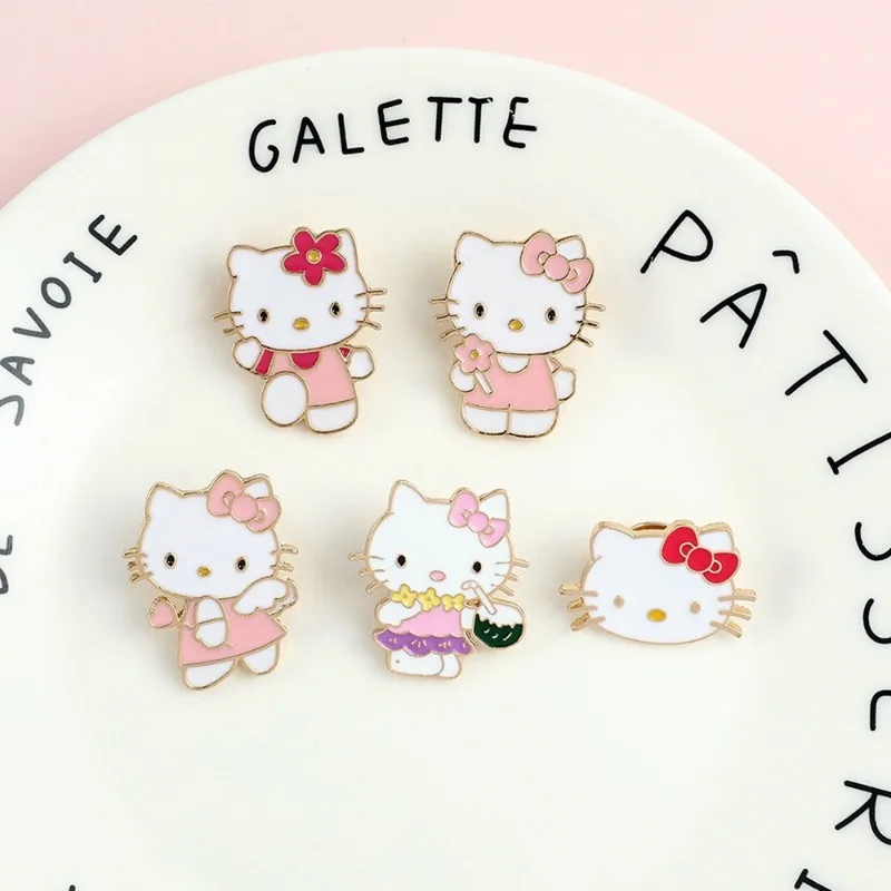 Sanrio Hello Kitty Pins Anime Figures Cute Cartoon Metal Broochs Q Figural Anime Merchandise Clothings Decoration Children Gifts
Sanrio Hello Kitty Pins Anime Figures Cute Cartoon Metal Broochs Q Figural Anime Merchandise Clothings Decoration Children Gifts