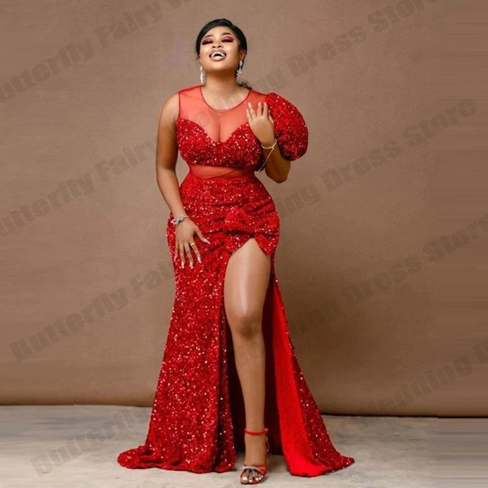 Pretty Sparkling Beaded Round Neck High Split Beautiful Dresses For Women Sexy Elegant Chic Evening Club Party Dresses Plus Size
Pretty Sparkling Beaded Round Neck High Split Beautiful Dresses For Women Sexy Elegant Chic Evening Club Party Dresses Plus Size