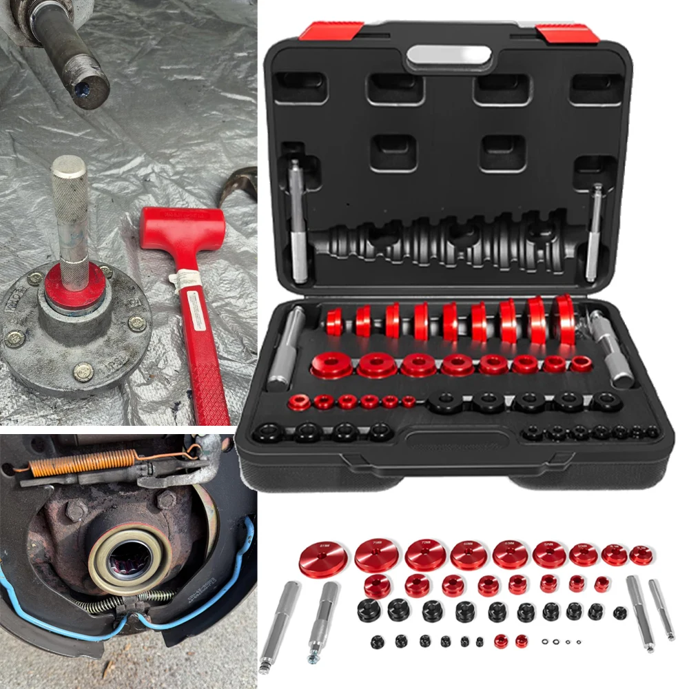 Bearing Press Kit, Bearing Race and Seal Driver Set, Bearing Race Punch Set and Bearing Adapters, (43 Piece Bearing Press Kit)
Bearing Press Kit, Bearing Race and Seal Driver Set, Bearing Race Punch Set and Bearing Adapters, (43 Piece Bearing Press Kit)