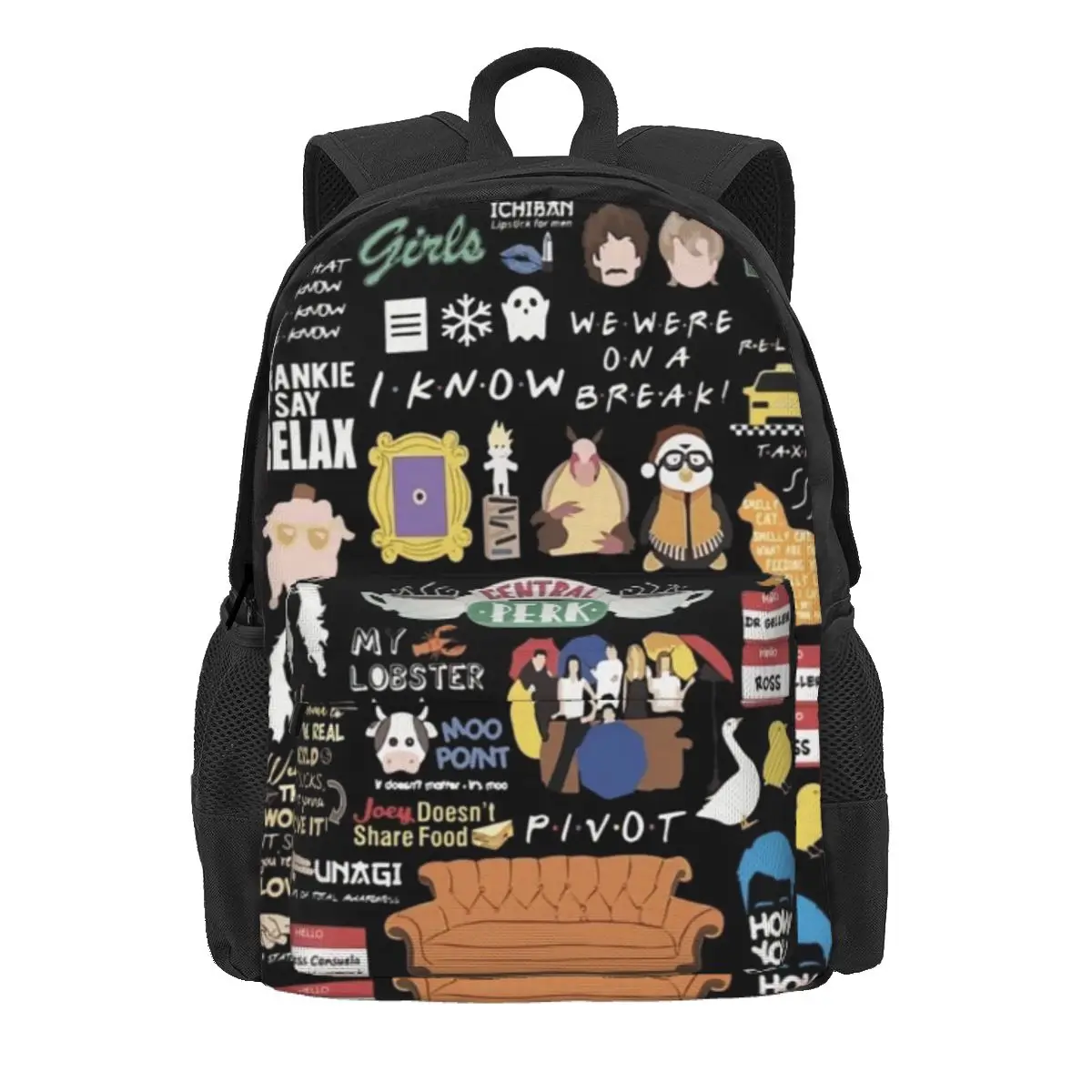 Unisex Funny Friends Collage Backpack Daypack Large Capacity Boys Girls BookBag School Bag Shoulder Bags for Men Women
Unisex Funny Friends Collage Backpack Daypack Large Capacity Boys Girls BookBag School Bag Shoulder Bags for Men Women