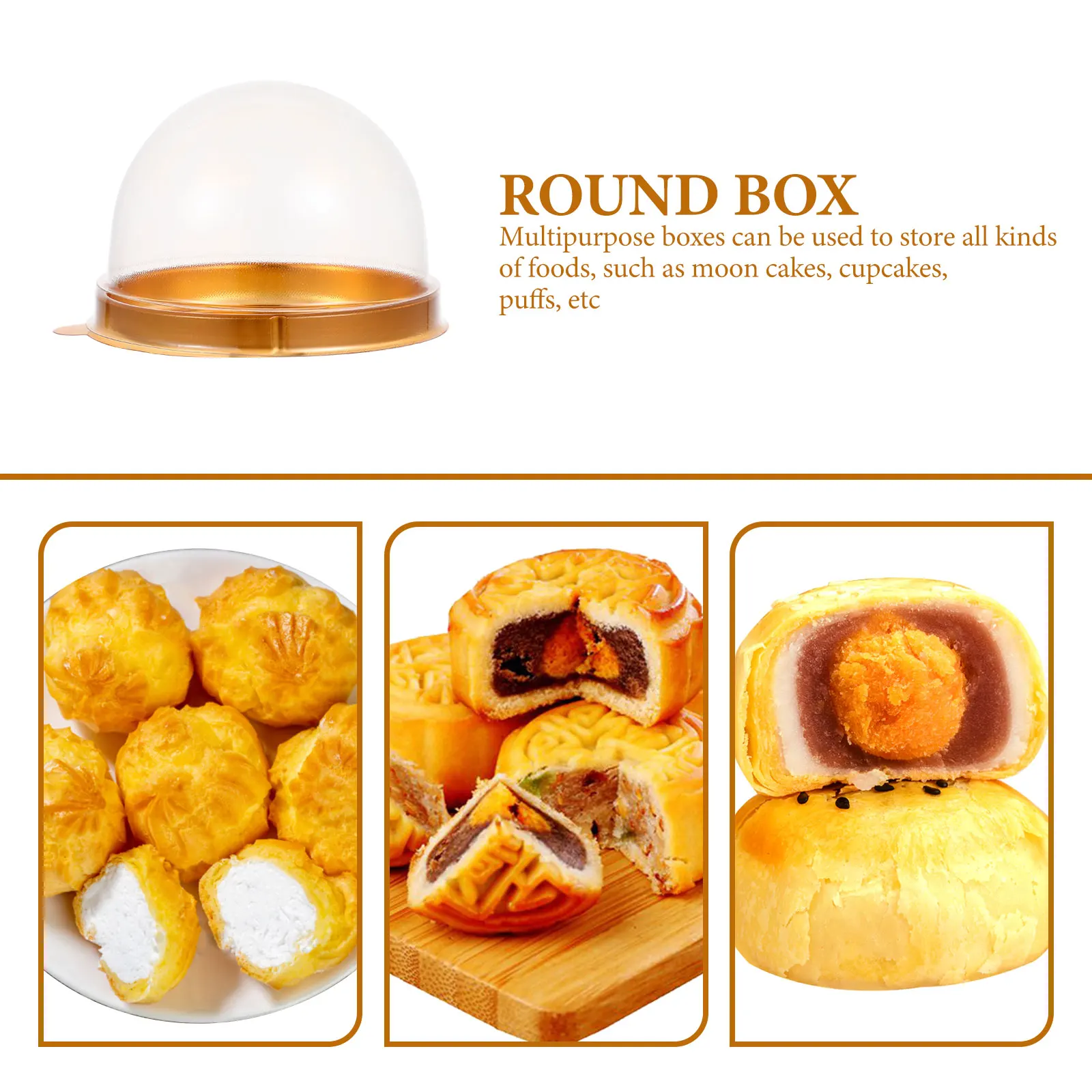 50 Pcs Cake Box Egg yolk Puff Case Small Dessert Packing Plastic Containers Moon Cake Boxes Food Storage Birthday Party Favors
50 Pcs Cake Box Egg yolk Puff Case Small Dessert Packing Plastic Containers Moon Cake Boxes Food Storage Birthday Party Favors