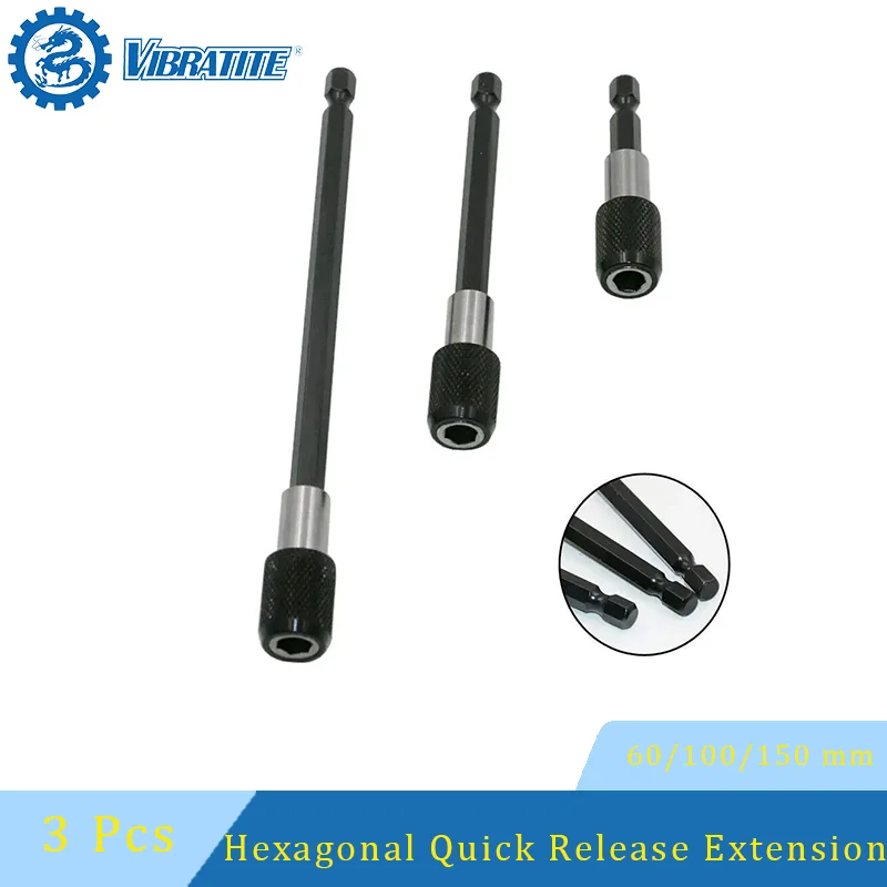 Набор удлинителей для отверток и сверл 60-150 мм, 3 шт., магнитный шестигранный адаптер-хвостовик 1/4 дюйма для гаек и сверл
Набор удлинителей для отверток и сверл 60-150 мм, 3 шт., магнитный шестигранный адаптер-хвостовик 1/4 дюйма для гаек и сверл