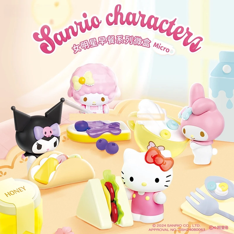 Sanrio Hello Kitty Kuromi Blind Box Female Star Breakfast Handmade Ornament Desktop Decoration Cute Cartoon Dress
Sanrio Hello Kitty Kuromi Blind Box Female Star Breakfast Handmade Ornament Desktop Decoration Cute Cartoon Dress