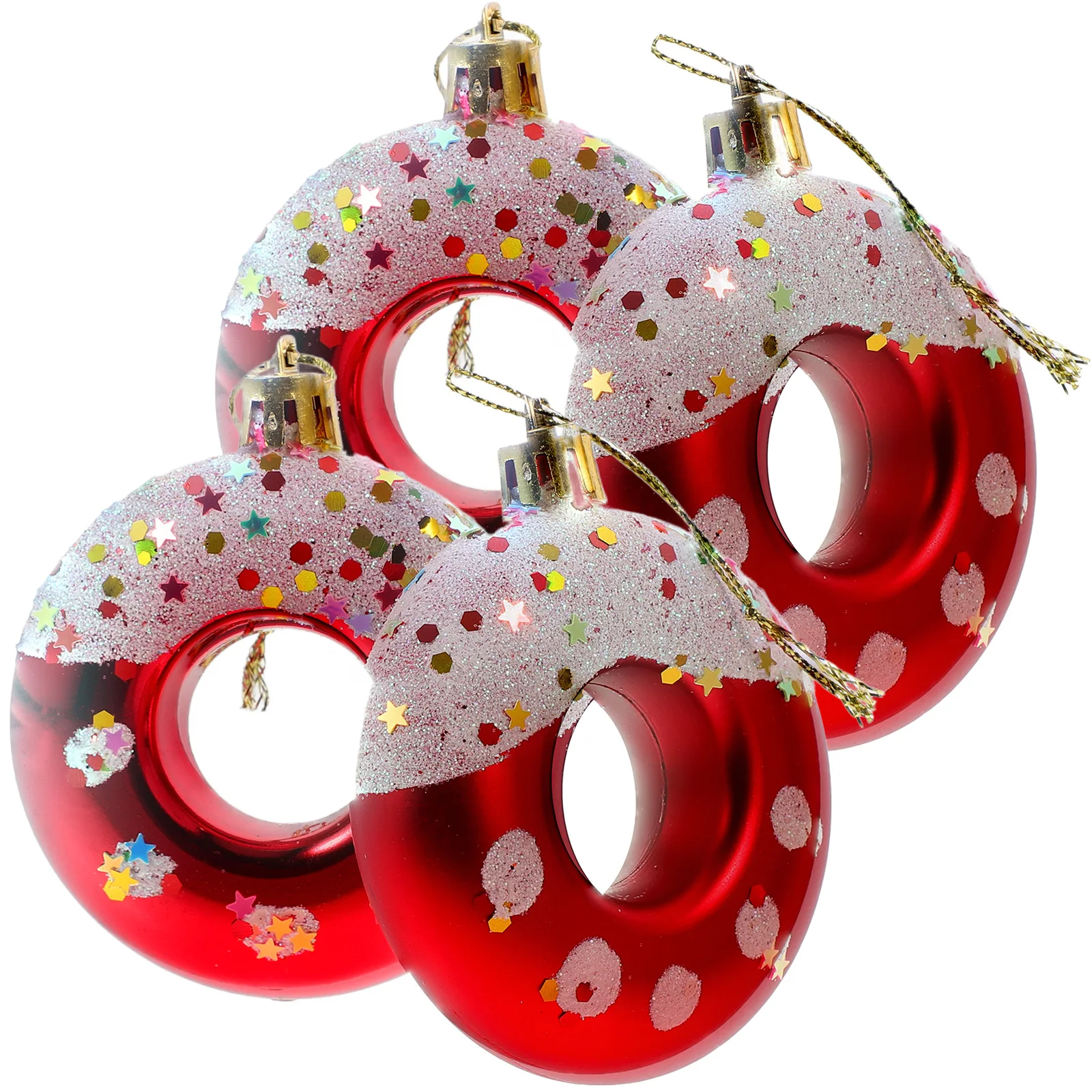 4pcs Christmas Ball Pendant Donut Themed Hanging Ornaments Vintage Plastic Decor Christmas Tree Xmas Party Decorations
4pcs Christmas Ball Pendant Donut Themed Hanging Ornaments Vintage Plastic Decor Christmas Tree Xmas Party Decorations