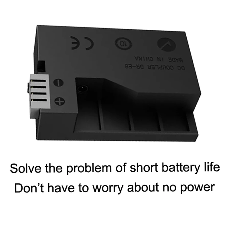 DR-E8 DC Coupler Charger Dummy Battery Replace Canon Battery For Canon EOS Rebel T5i T4i T3i T2i Cameras
DR-E8 DC Coupler Charger Dummy Battery Replace Canon Battery For Canon EOS Rebel T5i T4i T3i T2i Cameras