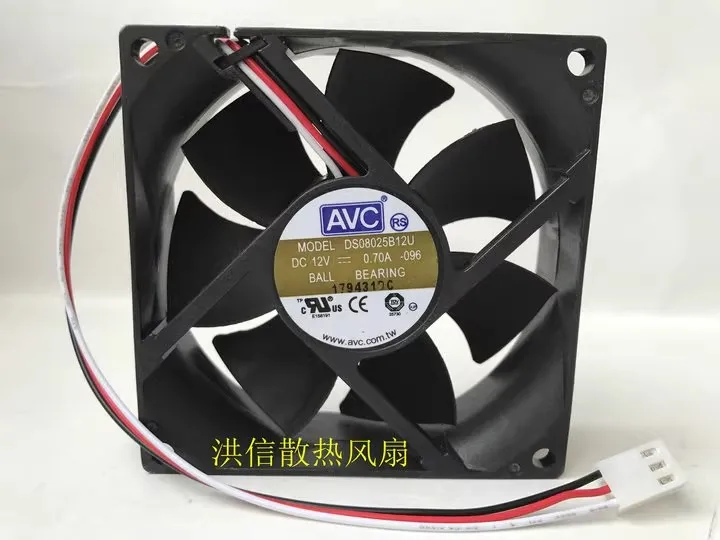 Бесплатная доставка, оригинальный AVC DS08025B12U DC12V 0,70A 8 см 3-проводной вентилятор охлаждения с большим объемом воздуха
Бесплатная доставка, оригинальный AVC DS08025B12U DC12V 0,70A 8 см 3-проводной вентилятор охлаждения с большим объемом воздуха