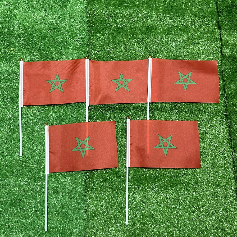 SKY FLAG Morocco hand Flag 10/20/50/100pcs 21*14cm Morocco Hand Waving Flags With plastic pole For Sports Activity Home Decor
SKY FLAG Morocco hand Flag 10/20/50/100pcs 21*14cm Morocco Hand Waving Flags With plastic pole For Sports Activity Home Decor