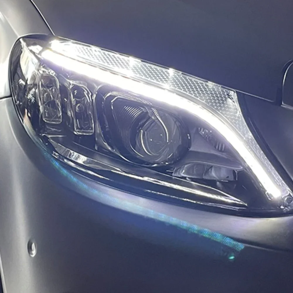 Автомобильные фары для Benz C-Class W205 2015-2021, автомобильные передние лампы в сборе, обновление светодиодных линз проектора с высокой настройкой, аксессуары
Автомобильные фары для Benz C-Class W205 2015-2021, автомобильные передние лампы в сборе, обновление светодиодных линз проектора с высокой настройкой, аксессуары