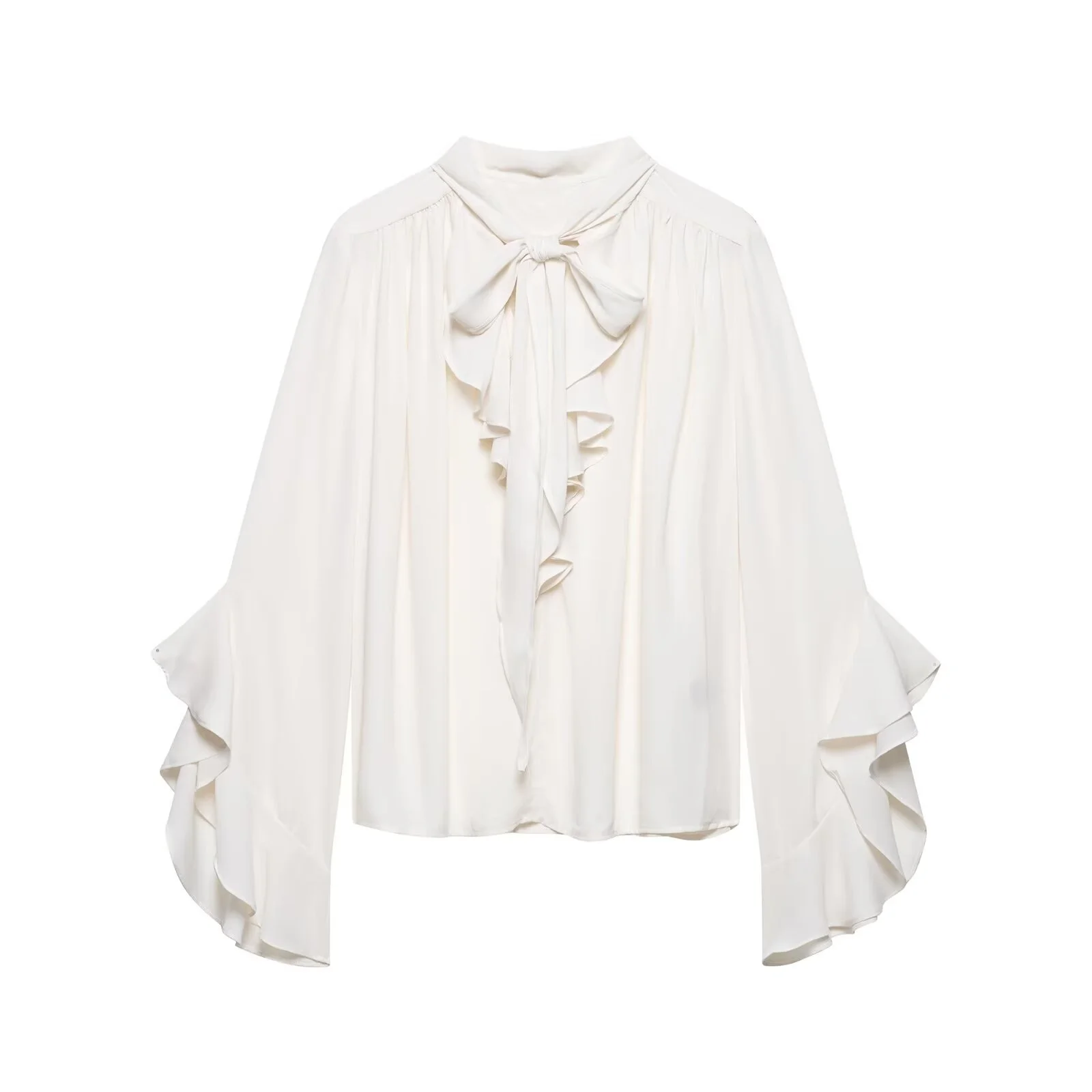 2025 летняя новая женская модная повседневная повседневная рубашка с рюшами и воротником-завязкой, многослойная рубашка с рюшами по краям
2025 летняя новая женская модная повседневная повседневная рубашка с рюшами и воротником-завязкой, многослойная рубашка с рюшами по краям