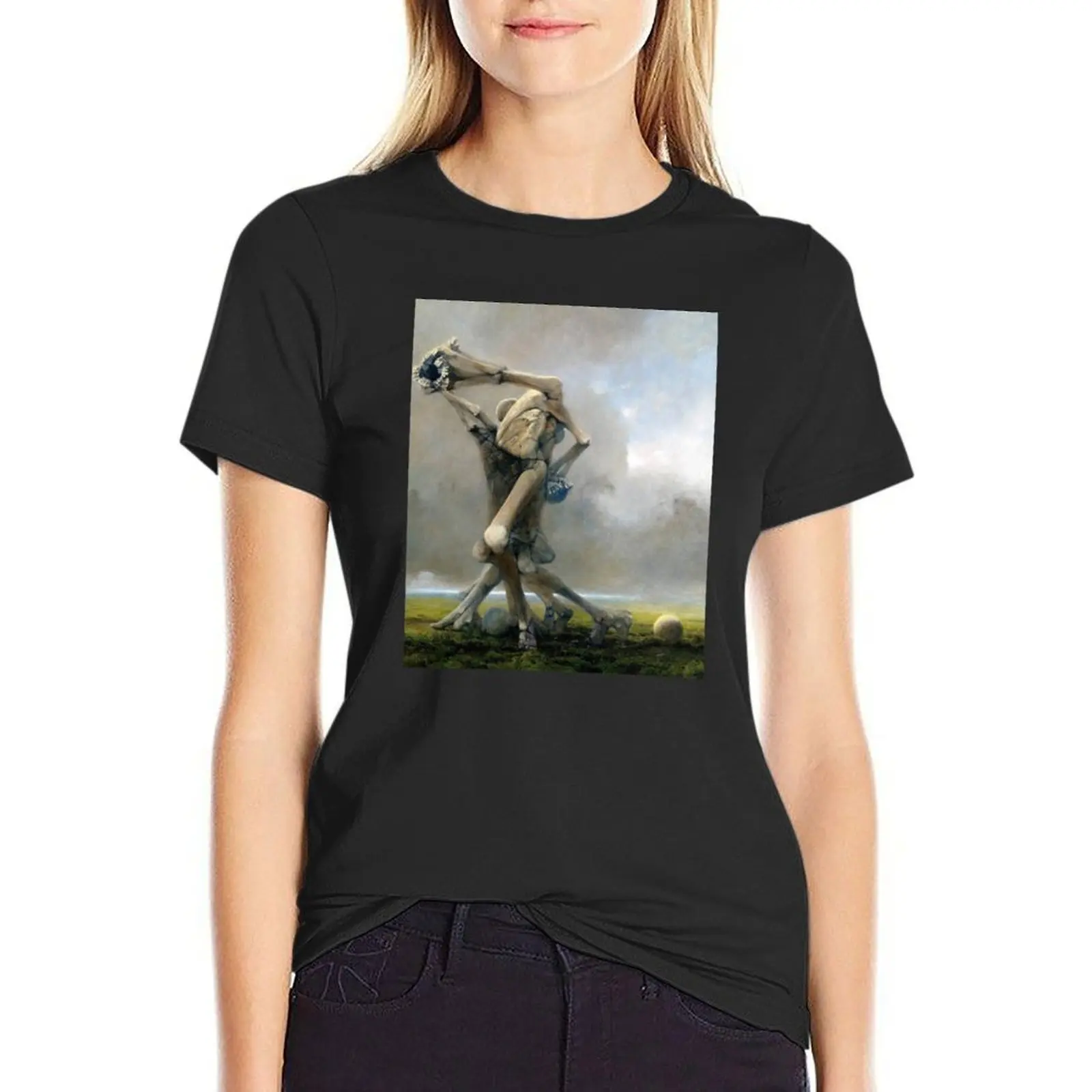 Zdzisaw Beksiński T-Shirt Aesthetic clothing female cute tops cat shirts for Women
Zdzisaw Beksiński T-Shirt Aesthetic clothing female cute tops cat shirts for Women