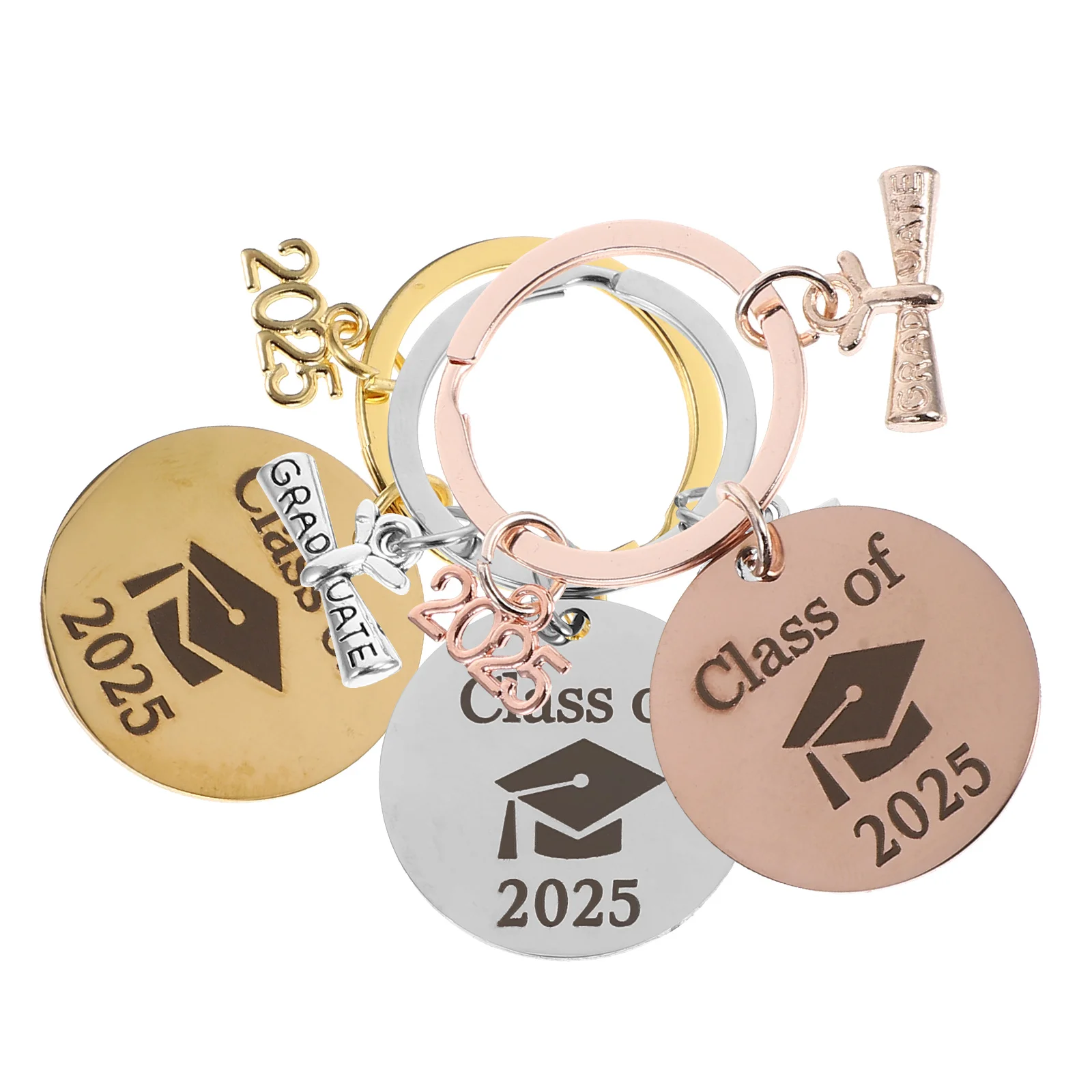 3 Pcs Graduation Keychain Gifts Keyrings Advanced Stainless Steel Party Favors for Guests
3 Pcs Graduation Keychain Gifts Keyrings Advanced Stainless Steel Party Favors for Guests