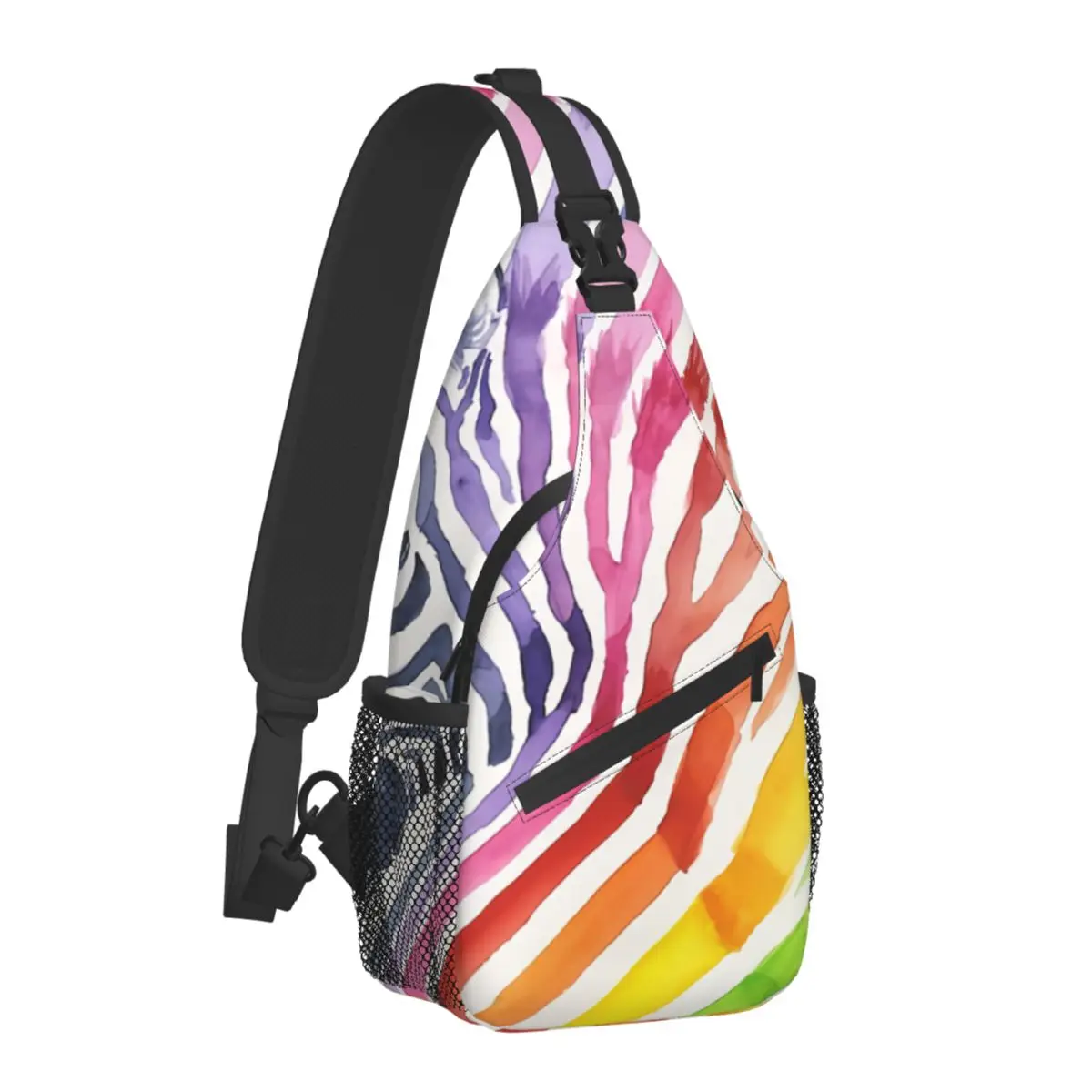 Rainbow Zebra Stripes Crossbody Chest Bags Pockets Travel Pack Messenger Sports Teens Shoulder Bag Unisex
Rainbow Zebra Stripes Crossbody Chest Bags Pockets Travel Pack Messenger Sports Teens Shoulder Bag Unisex