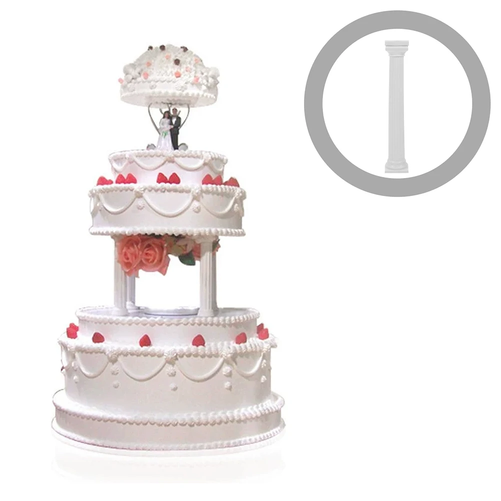 24 PCS Roman Column Cake Stand White Fondant Support Stands Columns Pedestal Wedding Supports Tiered Pillars Display 
24 PCS Roman Column Cake Stand White Fondant Support Stands Columns Pedestal Wedding Supports Tiered Pillars Display