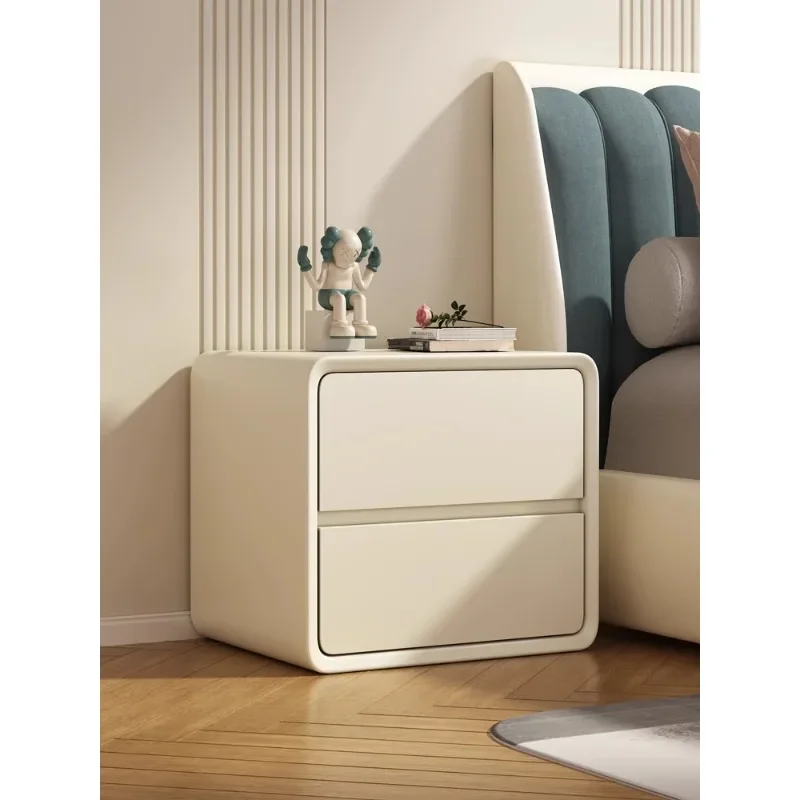 Installation-free, solid wood bedside table, simple modern household bedroom bedside , white cream wind small locker
Installation-free, solid wood bedside table, simple modern household bedroom bedside , white cream wind small locker