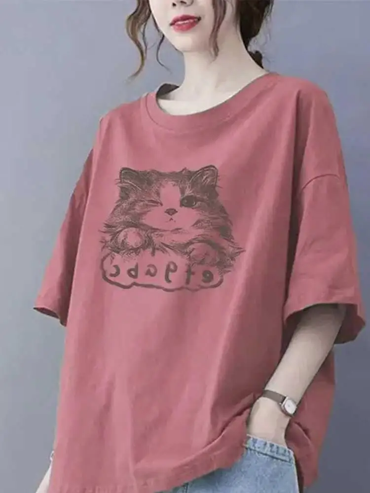 Extra Large Size 300 Pounds Shoulder Drop round Neck Pure Cotton Short Sleeve Women's T-shirt Casual Unique Fashionable Meat ...
Extra Large Size 300 Pounds Shoulder Drop round Neck Pure Cotton Short Sleeve Women's T-shirt Casual Unique Fashionable Meat ...