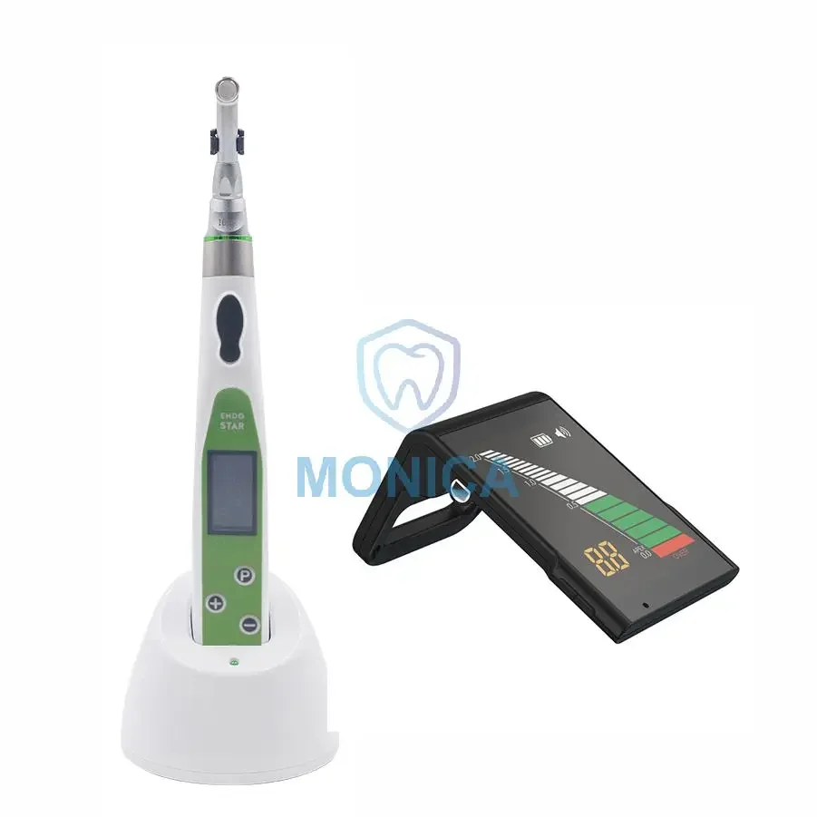MC-E070 + MC-E053 With 9 Programs And 16:1 Contra Angle Head + Mini Root Apex Locator Kit / Set Wireless/coredless Endo Motor
MC-E070 + MC-E053 With 9 Programs And 16:1 Contra Angle Head + Mini Root Apex Locator Kit / Set Wireless/coredless Endo Motor