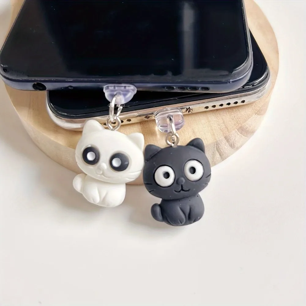 1Pc Cute Cat Phone Dust Plug Cartoon Big Eyes Animal Aesthetic Pendant Dangle Charm Girlfriend Gift For IPhone Type C
1Pc Cute Cat Phone Dust Plug Cartoon Big Eyes Animal Aesthetic Pendant Dangle Charm Girlfriend Gift For IPhone Type C