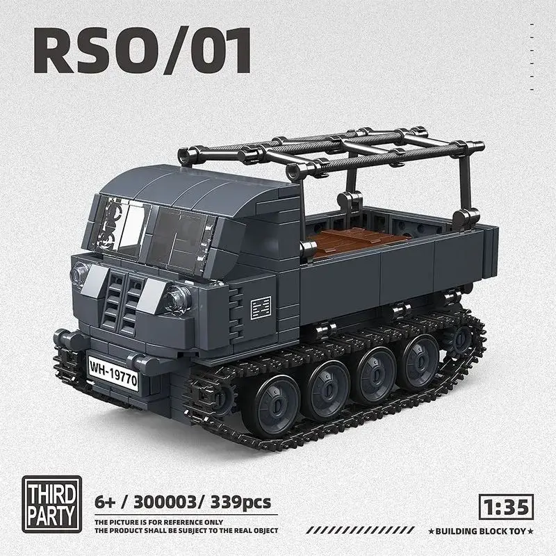 RSO-01 series of tractor toys - Chinese building blocks assembly military 300003 armored vehicle
RSO-01 series of tractor toys - Chinese building blocks assembly military 300003 armored vehicle