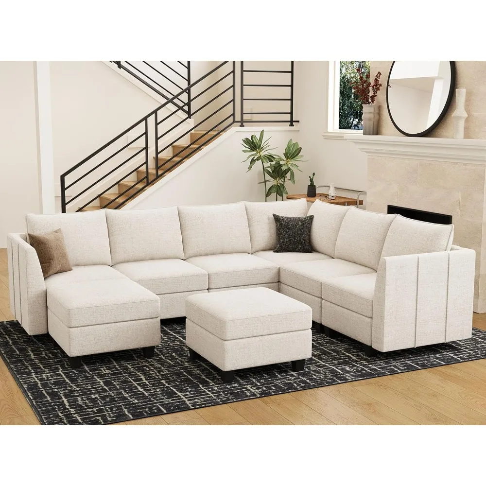 U Shaped Couch with Storage Ottoman Oversized Sectional Couch for Living Room, Beige, Living Room Sofas
U Shaped Couch with Storage Ottoman Oversized Sectional Couch for Living Room, Beige, Living Room Sofas