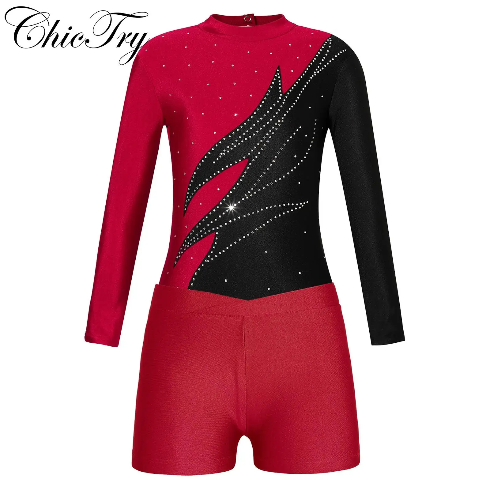 Kids Girls Ballet Dance Sets Sports Outfits Rhinestones Gymnastics Leotard with Shorts Suits for Yoga Exercise Dance Competition
Kids Girls Ballet Dance Sets Sports Outfits Rhinestones Gymnastics Leotard with Shorts Suits for Yoga Exercise Dance Competition